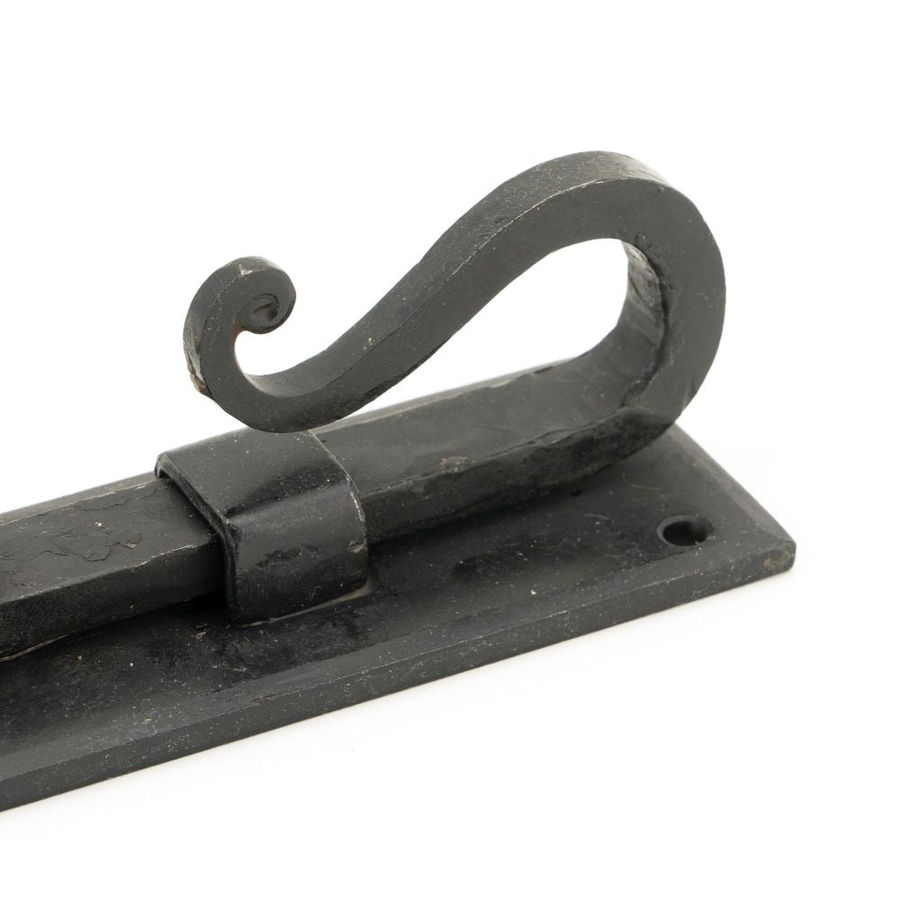 This is an image showing From The Anvil - External Beeswax 6" Shepherd's Crook Universal Bolt available from trade door handles, quick delivery and discounted prices