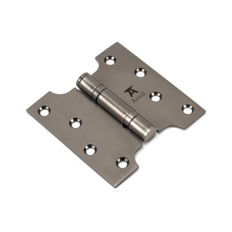 This is an image showing From The Anvil - Aged Bronze 4" x 2" x 4" Parliament Hinge (pair) ss available from T.H Wiggans Architectural Ironmongery in Kendal, quick delivery and discounted prices