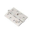 This is an image showing From The Anvil - Polished SS 4" Ball Bearing Butt Hinge (pair) available from T.H Wiggans Architectural Ironmongery in Kendal, quick delivery and discounted prices
