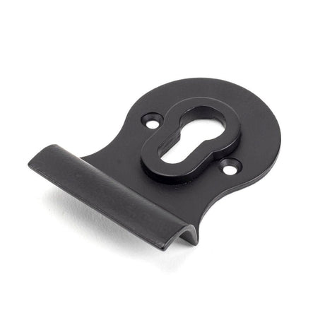 This is an image of From The Anvil - Matt Black Euro Door Pull available to order from T.H Wiggans Architectural Ironmongery in Kendal, quick delivery and discounted prices.