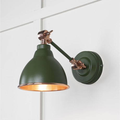 This is an image showing From The Anvil - Smooth Copper Brindley Wall Light in Heath available from T.H Wiggans Architectural Ironmongery in Kendal, quick delivery and discounted prices