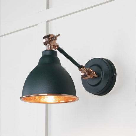 This is an image showing From The Anvil - Hammered Copper Brindley Wall Light in Dingle available from T.H Wiggans Architectural Ironmongery in Kendal, quick delivery and discounted prices