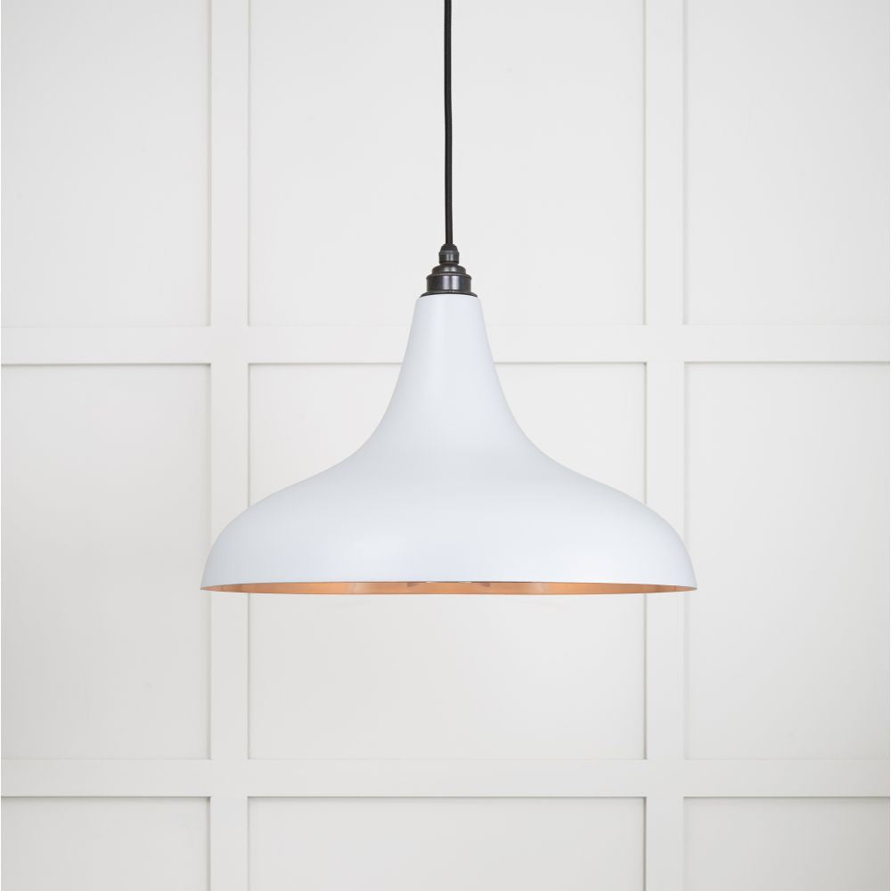 This is an image showing From The Anvil - Smooth Copper Frankley Pendant in Birch available from T.H Wiggans Architectural Ironmongery in Kendal, quick delivery and discounted prices