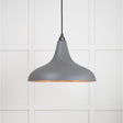 This is an image showing From The Anvil - Smooth Copper Frankley Pendant in Bluff available from T.H Wiggans Architectural Ironmongery in Kendal, quick delivery and discounted prices