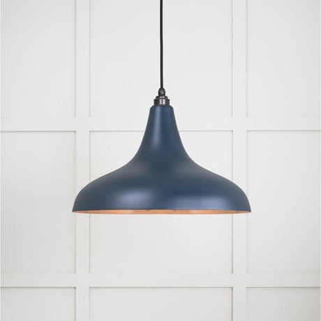 This is an image showing From The Anvil - Smooth Copper Frankley Pendant in Dusk available from T.H Wiggans Architectural Ironmongery in Kendal, quick delivery and discounted prices