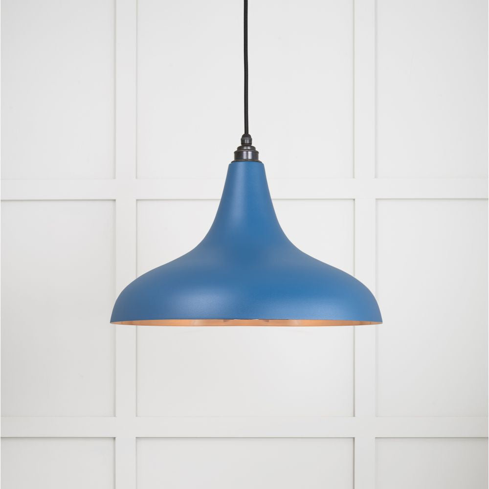 This is an image showing From The Anvil - Smooth Copper Frankley Pendant in Upstream available from T.H Wiggans Architectural Ironmongery in Kendal, quick delivery and discounted prices
