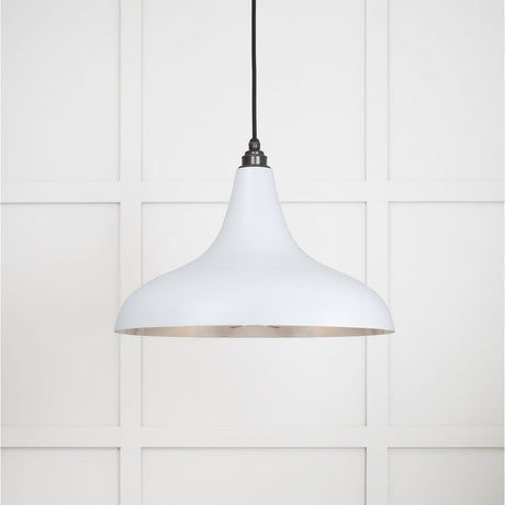 This is an image showing From The Anvil - Smooth Nickel Frankley Pendant in Birch available from T.H Wiggans Architectural Ironmongery in Kendal, quick delivery and discounted prices