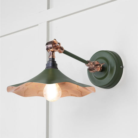 This is an image showing From The Anvil - Smooth Copper Flora Wall Light in Heath available from T.H Wiggans Architectural Ironmongery in Kendal, quick delivery and discounted prices