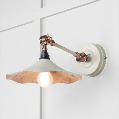This is an image showing From The Anvil - Smooth Copper Flora Wall Light in Teasel available from T.H Wiggans Architectural Ironmongery in Kendal, quick delivery and discounted prices