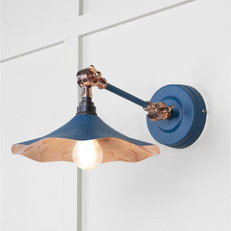 This is an image showing From The Anvil - Smooth Copper Flora Wall Light in Upstream available from T.H Wiggans Architectural Ironmongery in Kendal, quick delivery and discounted prices