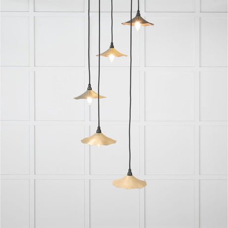 This is an image showing From The Anvil - Smooth Copper Flora Cluster Pendant in Tump available from T.H Wiggans Architectural Ironmongery in Kendal, quick delivery and discounted prices