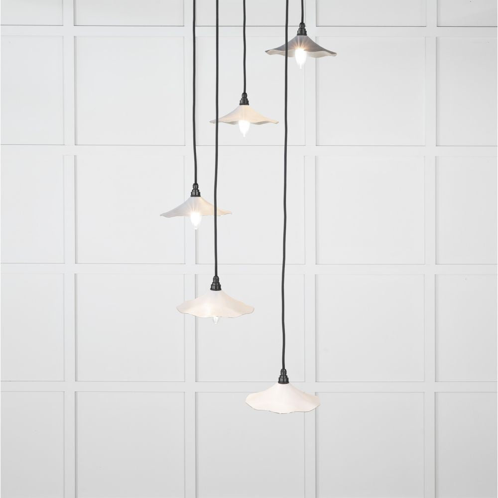 This is an image showing From The Anvil - Smooth Nickel Flora Cluster Pendant in Birch available from T.H Wiggans Architectural Ironmongery in Kendal, quick delivery and discounted prices