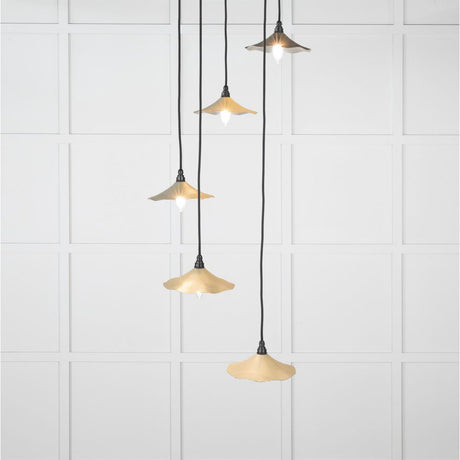 This is an image showing From The Anvil - Smooth Nickel Flora Cluster Pendant in Tump available from T.H Wiggans Architectural Ironmongery in Kendal, quick delivery and discounted prices