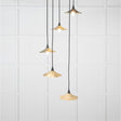 This is an image showing From The Anvil - Smooth Brass Flora Cluster Pendant in Tump available from T.H Wiggans Architectural Ironmongery in Kendal, quick delivery and discounted prices