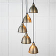 This is an image showing From The Anvil - Aged Brass Brindley Cluster Pendant available from T.H Wiggans Architectural Ironmongery in Kendal, quick delivery and discounted prices