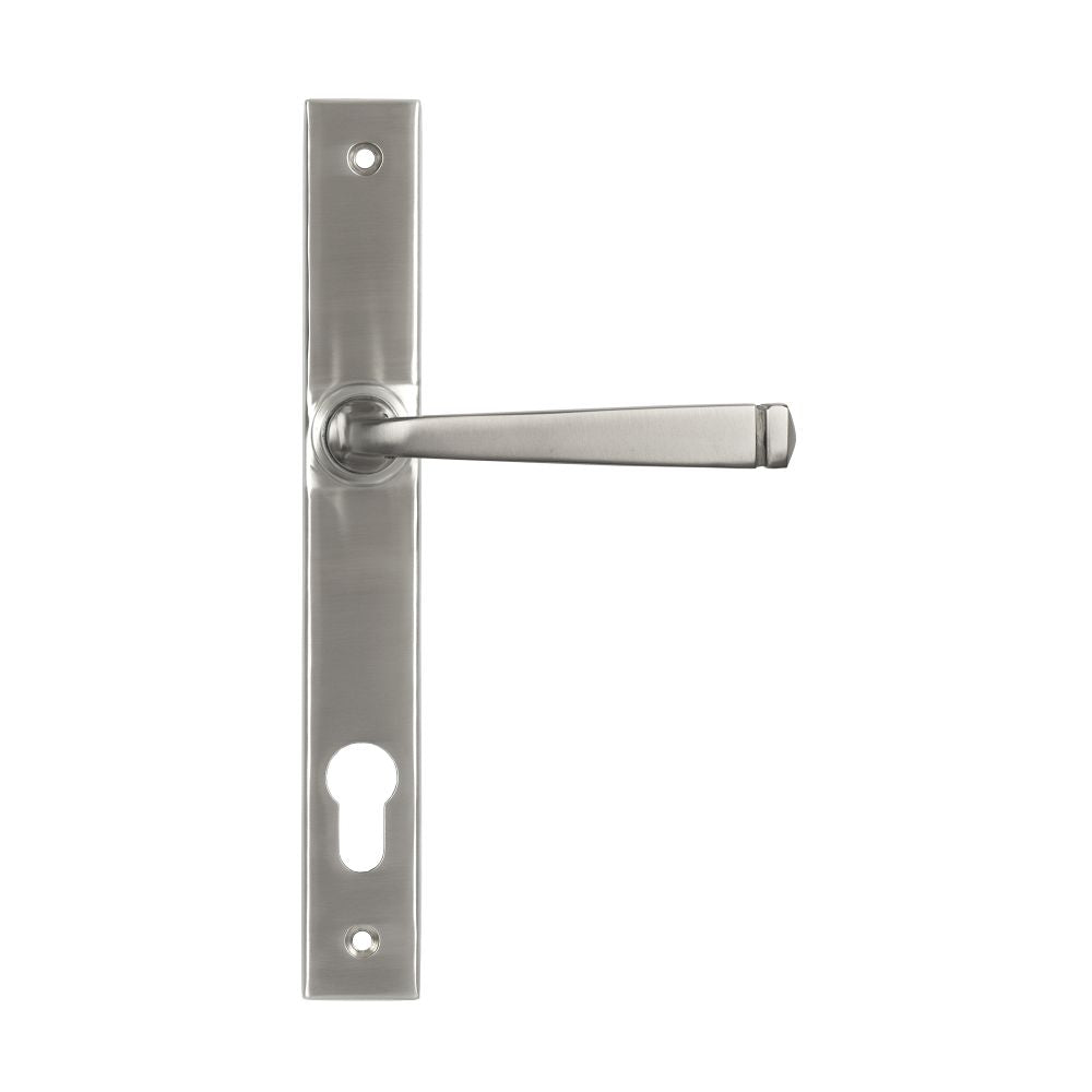 This is an image of From The Anvil - Satin Marine SS (316) Avon Slimline Lever Espag. Lock Set available to order from T.H Wiggans Architectural Ironmongery in Kendal, quick delivery and discounted prices.