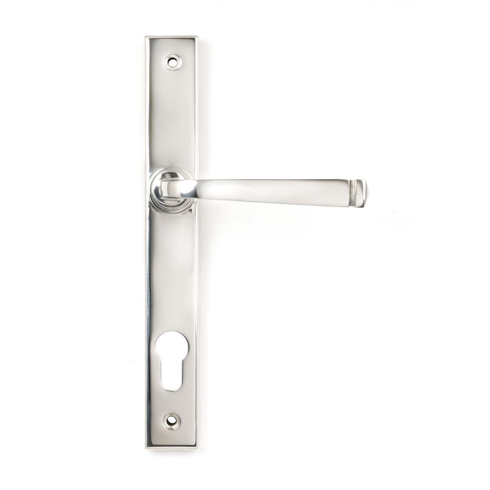 This is an image of From The Anvil - Polished Marine SS (316) Avon Slimline Lever Espag. Lock Set available to order from T.H Wiggans Architectural Ironmongery in Kendal, quick delivery and discounted prices.
