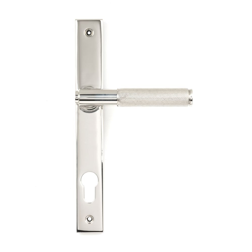 This is an image of From The Anvil - Polished Marine SS (316) Brompton Slimline Espag. Lock Set available to order from T.H Wiggans Architectural Ironmongery in Kendal, quick delivery and discounted prices.