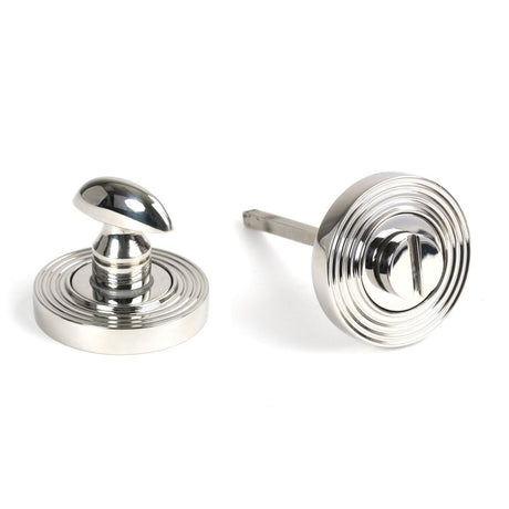 This is an image of From The Anvil - Polished Marine SS (316) Round Thumbturn Set (Beehive) available to order from T.H Wiggans Architectural Ironmongery in Kendal, quick delivery and discounted prices.
