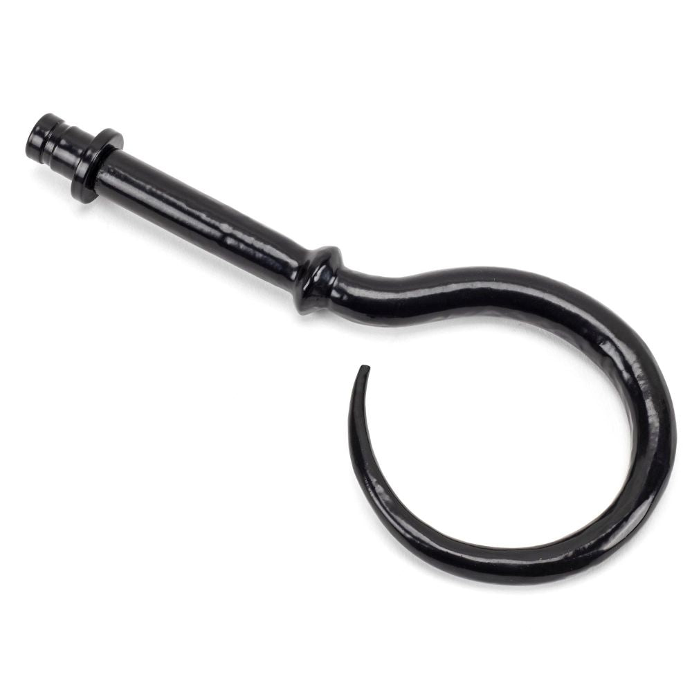 This is an image showing From The Anvil - Black Hook Curtain Finial (pair) available from T.H Wiggans Architectural Ironmongery in Kendal, quick delivery and discounted prices