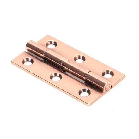 This is an image showing From The Anvil - Polished Bronze 2" Butt Hinge (pair) available from T.H Wiggans Architectural Ironmongery in Kendal, quick delivery and discounted prices