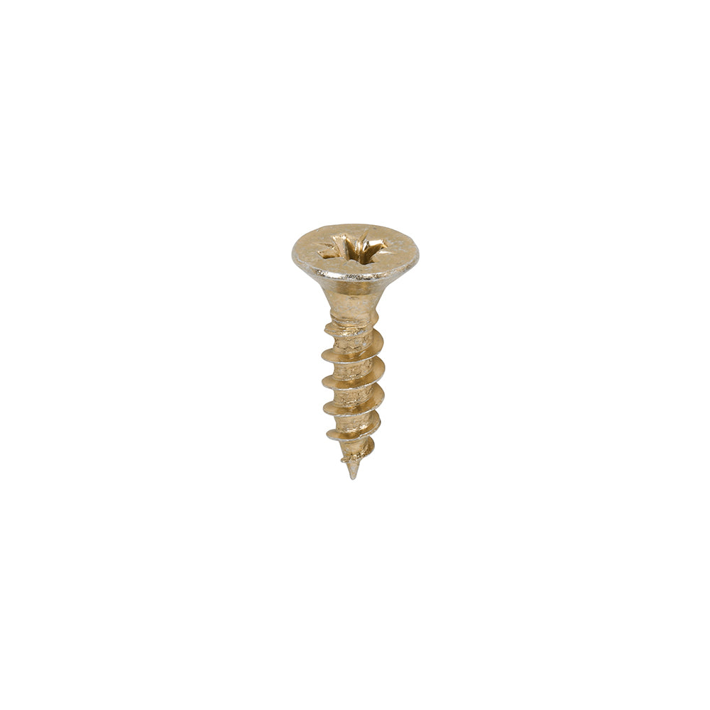 This is an image showing TIMCO Classic Multi-Purpose Screws - PZ - Double Countersunk - Yellow - 5.0 x 20 - 200 Pieces Box available from T.H Wiggans Ironmongery in Kendal, quick delivery at discounted prices.