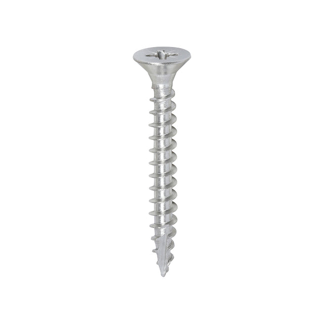 This is an image showing TIMCO Classic Multi-Purpose Screws - PZ - Double Countersunk - A2 Stainless Steel
 - 5.0 x 40 - 200 Pieces Box available from T.H Wiggans Ironmongery in Kendal, quick delivery at discounted prices.