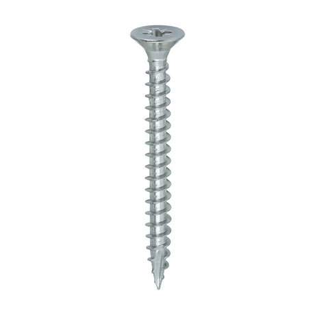 This is an image showing TIMCO Classic Multi-Purpose Screws - PZ - Double Countersunk - A4 Stainless Steel
 - 5.0 x 50 - 200 Pieces Box available from T.H Wiggans Ironmongery in Kendal, quick delivery at discounted prices.