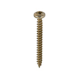 This is an image showing TIMCO Classic Multi-Purpose Screws - PZ - Pan Head - Yellow - 5.0 x 50 - 200 Pieces Box available from T.H Wiggans Ironmongery in Kendal, quick delivery at discounted prices.