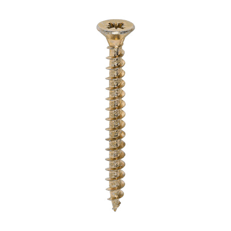 This is an image showing TIMCO Solo Chipboard & Woodscrews - Industry Pack - PZ - Double Countersunk - Yellow - 5.0 x 50 - 1000 Pieces Box available from T.H Wiggans Ironmongery in Kendal, quick delivery at discounted prices.