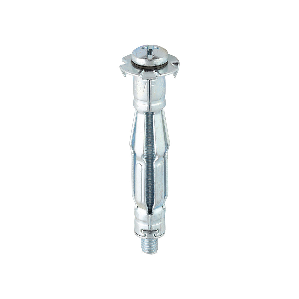This is an image showing TIMCO Metal Cavity Anchors - Zinc - M5 x 52 (60mm Screw) - 100 Pieces Box available from T.H Wiggans Ironmongery in Kendal, quick delivery at discounted prices.