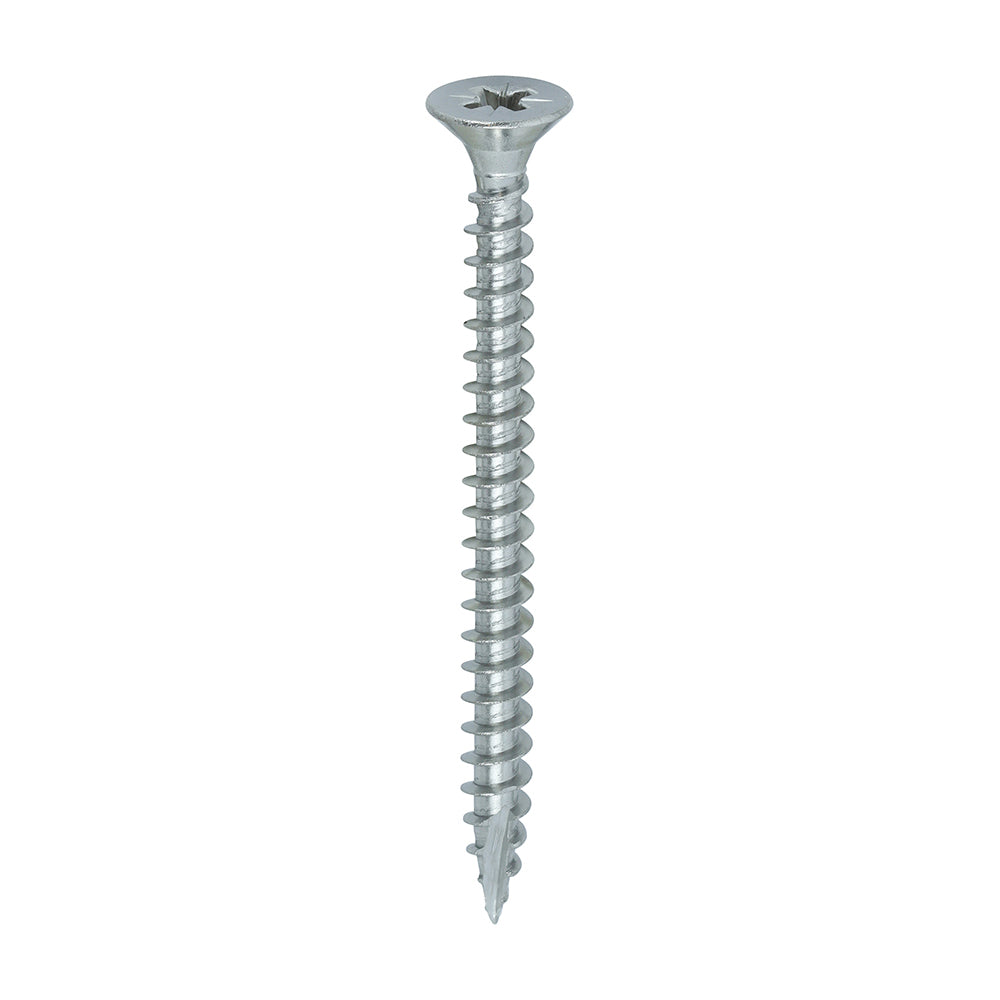 This is an image showing TIMCO Classic Multi-Purpose Screws - PZ - Double Countersunk - A4 Stainless Steel
 - 5.0 x 60 - 200 Pieces Box available from T.H Wiggans Ironmongery in Kendal, quick delivery at discounted prices.