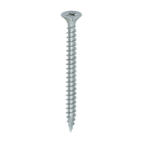 This is an image showing TIMCO Classic Multi-Purpose Screws - PZ - Double Countersunk - A4 Stainless Steel
 - 5.0 x 60 - 200 Pieces Box available from T.H Wiggans Ironmongery in Kendal, quick delivery at discounted prices.