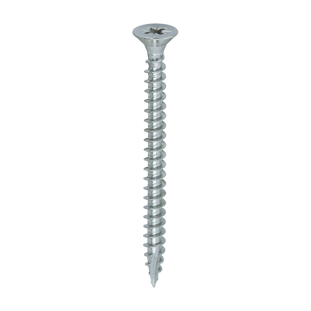 This is an image showing TIMCO Classic Multi-Purpose Screws - PZ - Double Countersunk - A4 Stainless Steel
 - 5.0 x 60 - 200 Pieces Box available from T.H Wiggans Ironmongery in Kendal, quick delivery at discounted prices.
