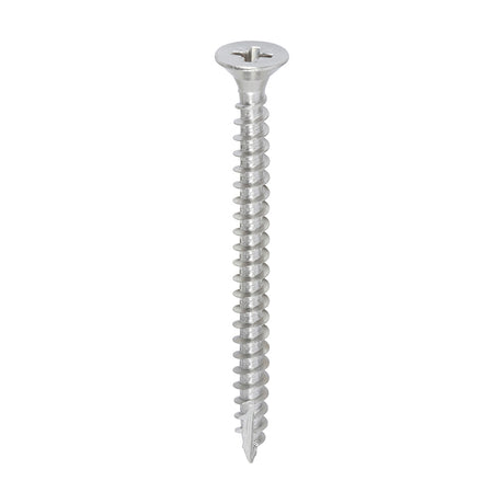 This is an image showing TIMCO Classic Multi-Purpose Screws - PZ - Double Countersunk - A2 Stainless Steel
 - 5.0 x 60 - 200 Pieces Box available from T.H Wiggans Ironmongery in Kendal, quick delivery at discounted prices.
