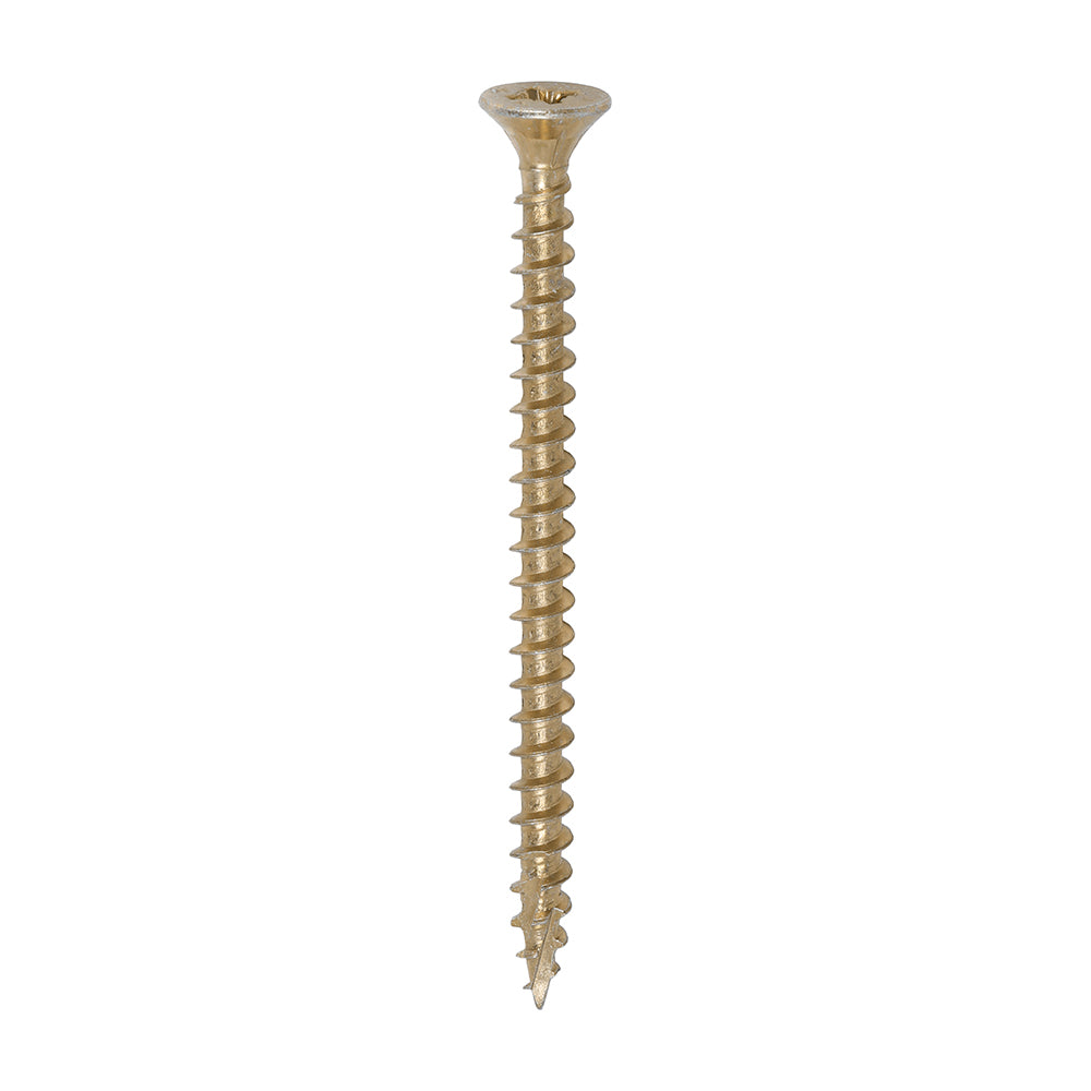 This is an image showing TIMCO C2 Strong-Fix - PZ - Double Countersunk - Twin-Cut - Yellow - 5.0 x 70 - 1000 Pieces Box available from T.H Wiggans Ironmongery in Kendal, quick delivery at discounted prices.