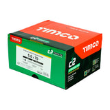 This is an image showing TIMCO C2 Strong-Fix - PZ - Double Countersunk - Twin-Cut - Yellow - 5.0 x 70 - 1000 Pieces Box available from T.H Wiggans Ironmongery in Kendal, quick delivery at discounted prices.