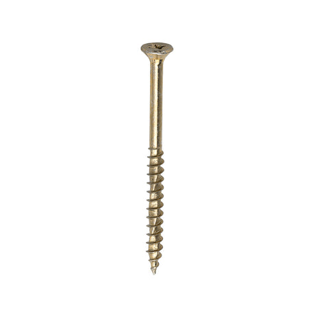 This is an image showing TIMCO Velocity Premium Multi-Use Screws - PZ - Double Countersunk - Yellow
 - 5.0 x 70 - 200 Pieces Box available from T.H Wiggans Ironmongery in Kendal, quick delivery at discounted prices.