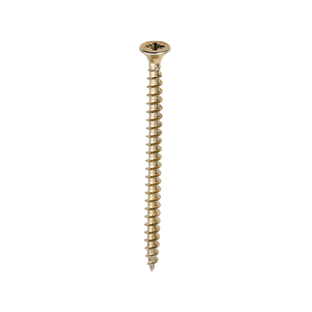 This is an image showing TIMCO Solo Chipboard & Woodscrews - PZ - Double Countersunk - Yellow - 5.0 x 75 - 200 Pieces Box available from T.H Wiggans Ironmongery in Kendal, quick delivery at discounted prices.