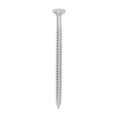 This is an image showing TIMCO Classic Multi-Purpose Screws - PZ - Double Countersunk - A2 Stainless Steel
 - 5.0 x 80 - 200 Pieces Box available from T.H Wiggans Ironmongery in Kendal, quick delivery at discounted prices.