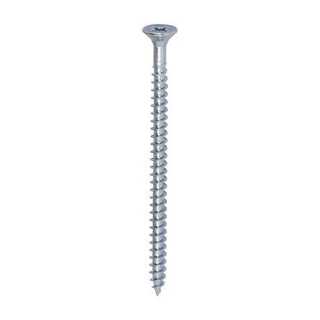 This is an image showing TIMCO Solo Chipboard & Woodscrews - PZ - Double Countersunk - Zinc - 5.0 x 80 - 200 Pieces Box available from T.H Wiggans Ironmongery in Kendal, quick delivery at discounted prices.