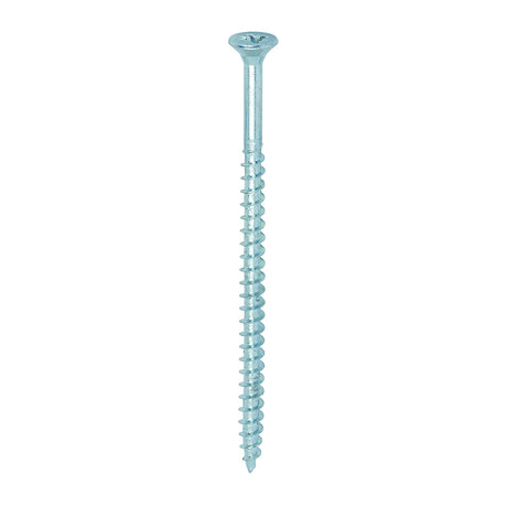 This is an image showing TIMCO Solo Chipboard & Woodscrews - PZ - Double Countersunk - Zinc - 5.0 x 90 - 100 Pieces Box available from T.H Wiggans Ironmongery in Kendal, quick delivery at discounted prices.