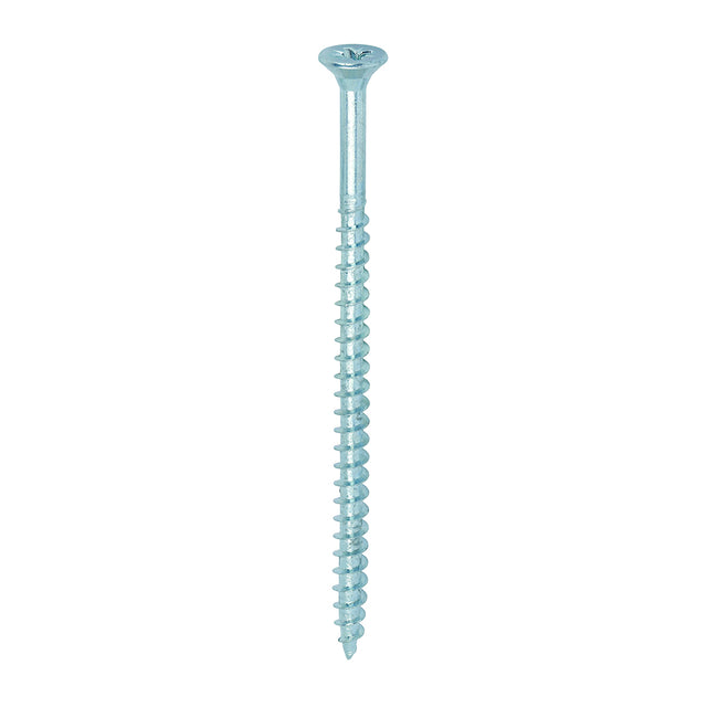 This is an image showing TIMCO Solo Chipboard & Woodscrews - PZ - Double Countersunk - Zinc - 5.0 x 90 - 100 Pieces Box available from T.H Wiggans Ironmongery in Kendal, quick delivery at discounted prices.