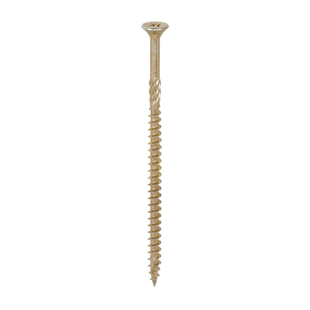 This is an image showing TIMCO C2 Strong-Fix - PZ - Double Countersunk - Twin-Cut - Yellow - 5.0 x 100 - 300 Pieces Tub available from T.H Wiggans Ironmongery in Kendal, quick delivery at discounted prices.