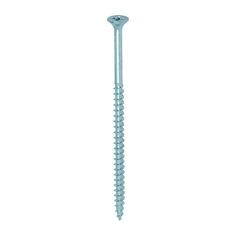 This is an image showing TIMCO Solo Chipboard & Woodscrews - PZ - Double Countersunk - Zinc - 5.0 x 100 - 100 Pieces Box available from T.H Wiggans Ironmongery in Kendal, quick delivery at discounted prices.