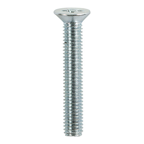 This is an image showing TIMCO Metric Threaded Machine Screws - PZ - Countersunk - Zinc - M5 x 10 - 100 Pieces Box available from T.H Wiggans Ironmongery in Kendal, quick delivery at discounted prices.