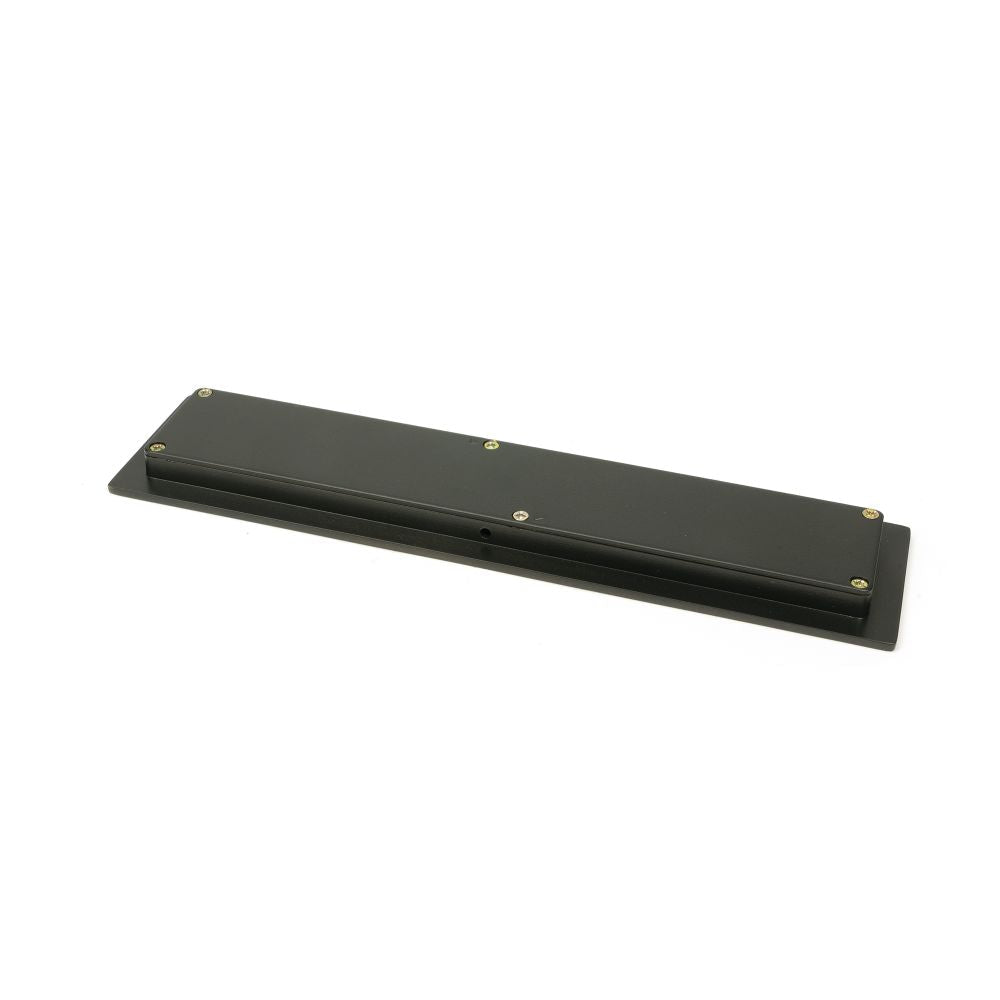 This is an image showing From The Anvil - Aged Bronze 250mm Plain Rectangular Pull available from trade door handles, quick delivery and discounted prices