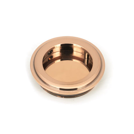 This is an image of From The Anvil - Polished Bronze 60mm Art Deco Round Pull available to order from T.H Wiggans Architectural Ironmongery in Kendal, quick delivery and discounted prices.