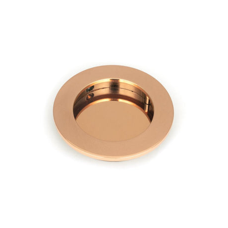 This is an image of From The Anvil - Polished Bronze 75mm Plain Round Pull available to order from T.H Wiggans Architectural Ironmongery in Kendal, quick delivery and discounted prices.