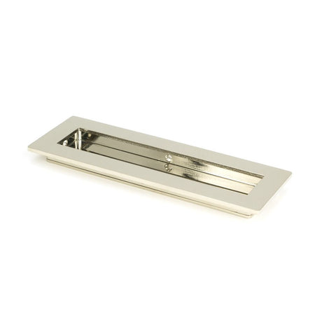 This is an image of From The Anvil - Polished Nickel 175mm Plain Rectangular Pull available to order from T.H Wiggans Architectural Ironmongery in Kendal, quick delivery and discounted prices.